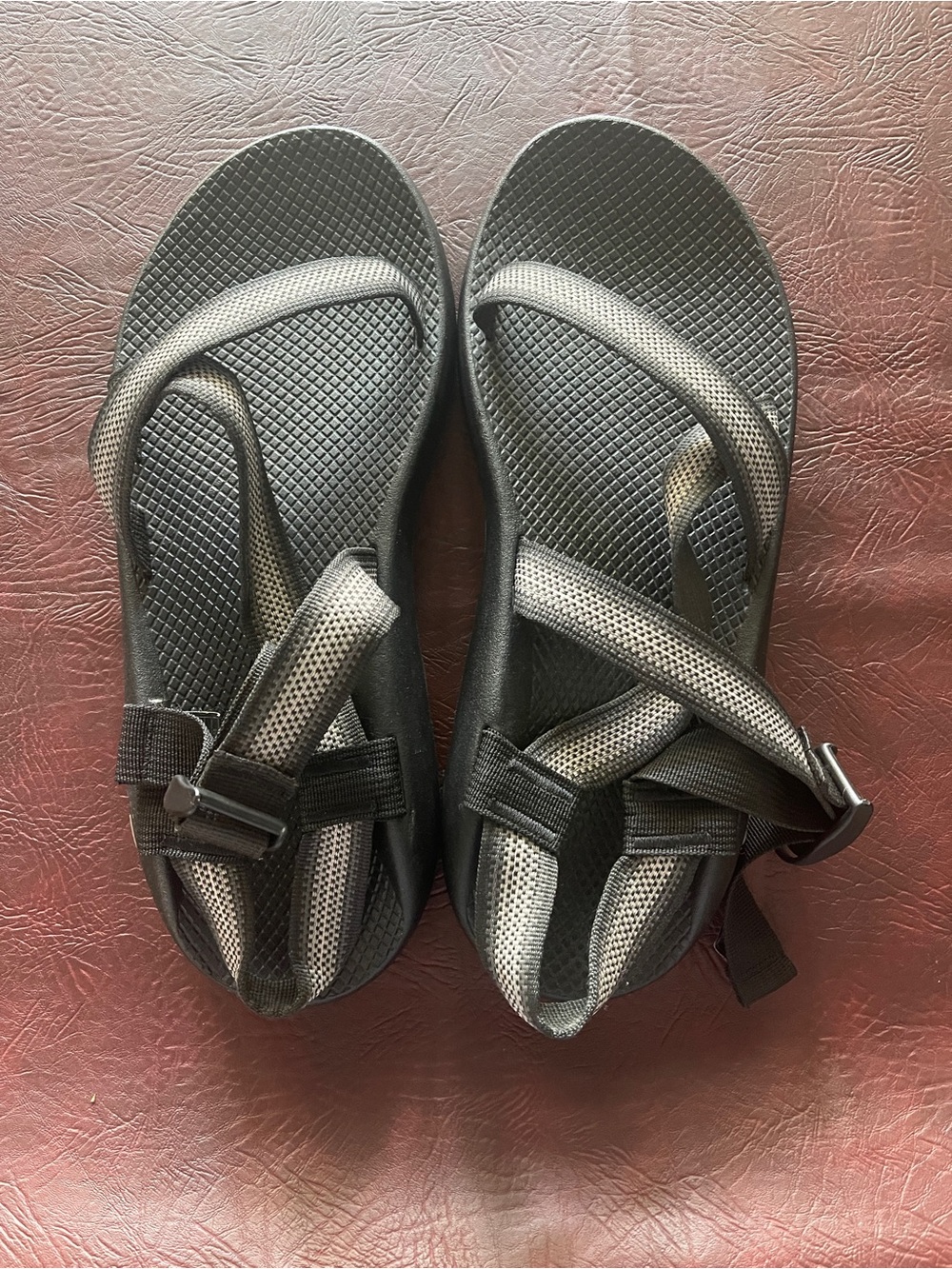 Chaco Men's Black Sandals with Silver Accents